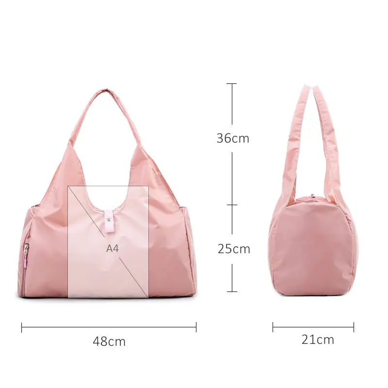 Bolsa de gimnasio para yoga: bolsa de lona unisex de nailon impermeable para entrenamiento | Bolsa ligera para fitness