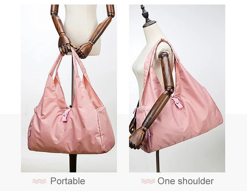 Bolsa de gimnasio para yoga: bolsa de lona unisex de nailon impermeable para entrenamiento | Bolsa ligera para fitness