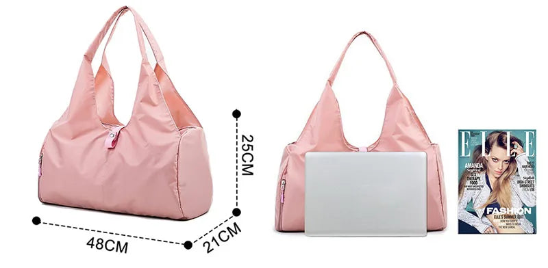 Bolsa de gimnasio para yoga: bolsa de lona unisex de nailon impermeable para entrenamiento | Bolsa ligera para fitness