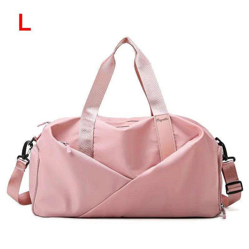 Women’s Gym & Travel Duffel Bag – Waterproof Nylon Tote | Dry/Wet Separation & Shoe Pocket