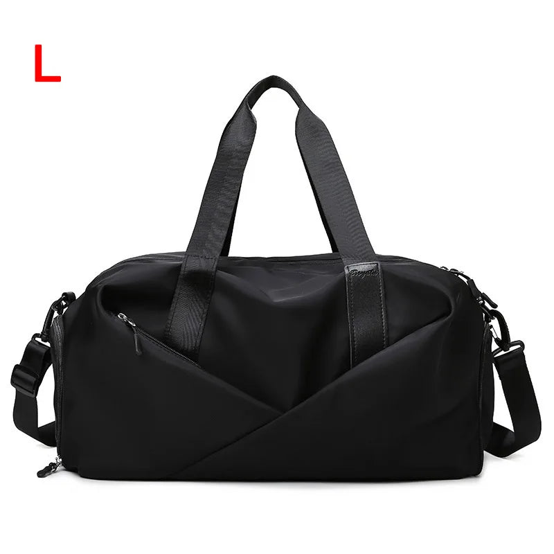 Women’s Gym & Travel Duffel Bag – Waterproof Nylon Tote | Dry/Wet Separation & Shoe Pocket