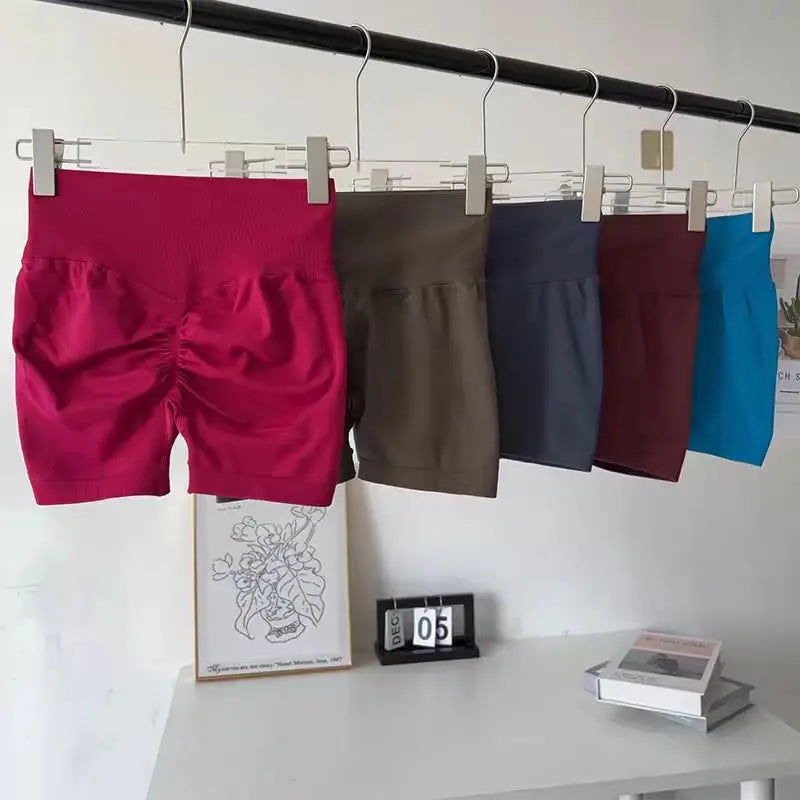 Sculpfit Seamless Yoga Set - Seamless Workout Ultra-Breathable High-Waist Shorts - Colors