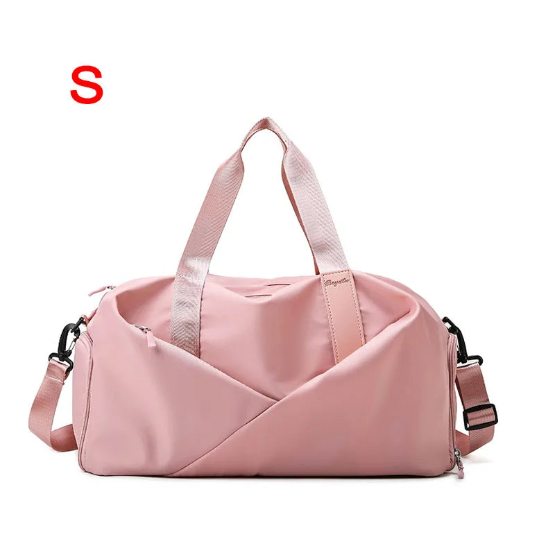 Women’s Gym & Travel Duffel Bag – Waterproof Nylon Tote | Dry/Wet Separation & Shoe Pocket