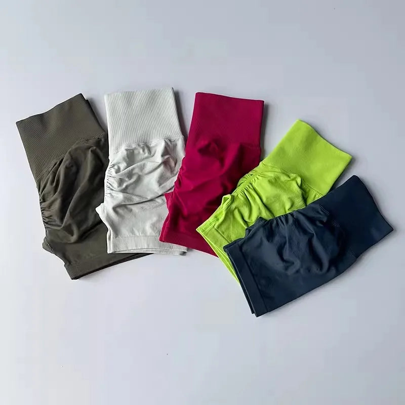Sculpfit Seamless Yoga Set - Seamless Workout Ultra-Breathable High-Waist Shorts - Colors