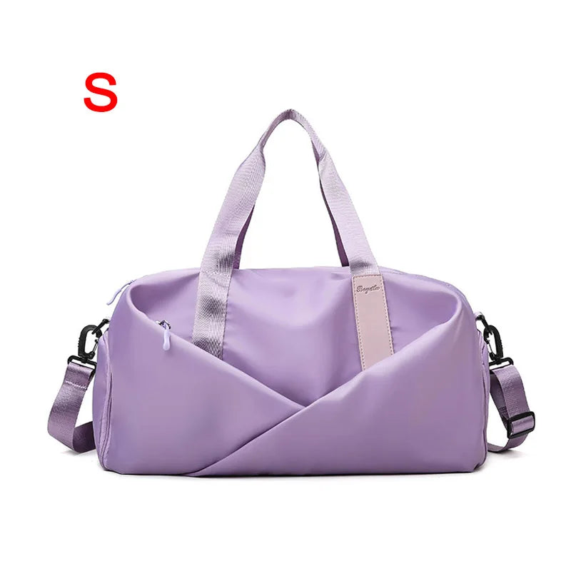 Women’s Gym & Travel Duffel Bag – Waterproof Nylon Tote | Dry/Wet Separation & Shoe Pocket