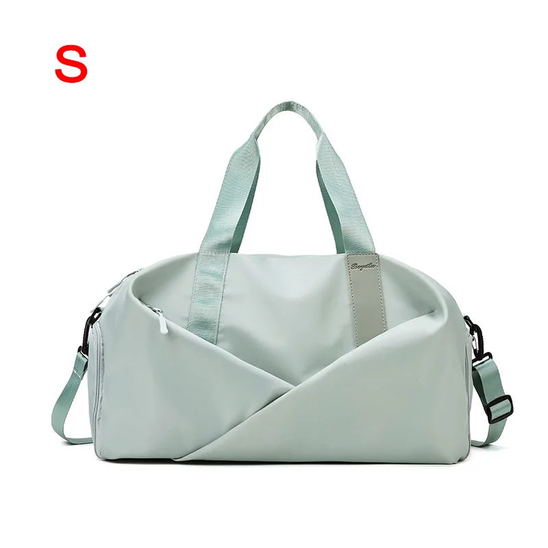 Women’s Gym & Travel Duffel Bag – Waterproof Nylon Tote | Dry/Wet Separation & Shoe Pocket