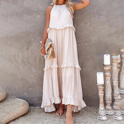 Refined Summer Ruffle Grace Maxi - Versatile Chic