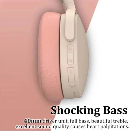Wireless Bluetooth Headphones Over HIFI Bluetooth 5.3 Over-Ear Headphones – Noise Cancelling, TF/AUX, 10H Playtime