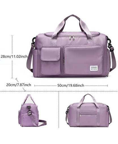Unixinu Reisetasche für Damen – Großes Fassungsvermögen | Nass-/Trocken-Trennung &amp; Schuhfach