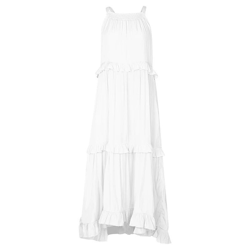 Refined Summer Ruffle Grace Maxi - Versatile Chic