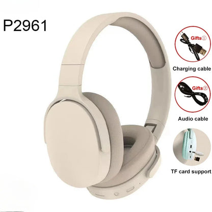 Wireless Bluetooth Headphones Over HIFI Bluetooth 5.3 Over-Ear Headphones – Noise Cancelling, TF/AUX, 10H Playtime
