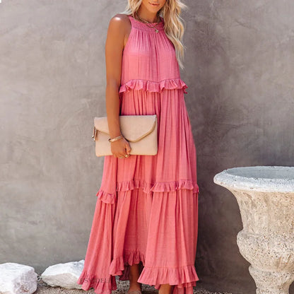 Refined Summer Ruffle Grace Maxi - Versatile Chic