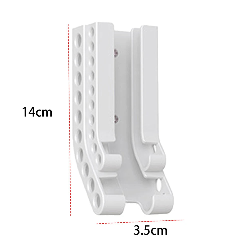Wall-Mount Battery Organizer – Compact Holder for 10 AA & 10 AAA Batteries, with Adhesive & Screws