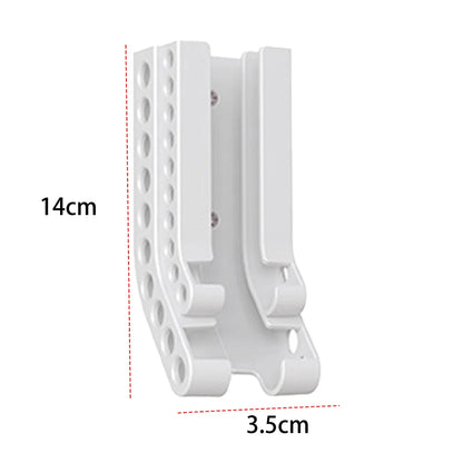 Wall-Mount Battery Organizer – Compact Holder for 10 AA & 10 AAA Batteries, with Adhesive & Screws