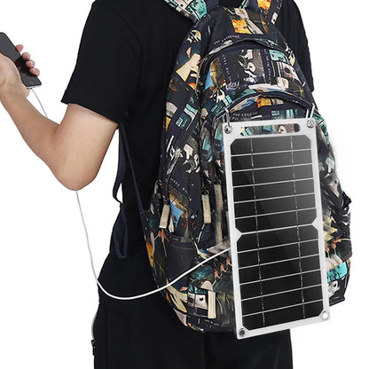 Panel solar USB Aizüatec de 5 a 35 W: cargador portátil impermeable para senderismo y acampada al aire libre