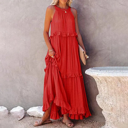 Refined Summer Ruffle Grace Maxi - Versatile Chic