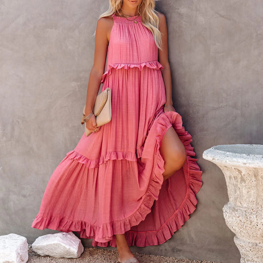 Refined Summer Ruffle Grace Maxi - Versatile Chic