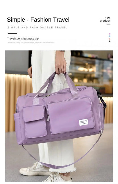 Unixinu Reisetasche für Damen – Großes Fassungsvermögen | Nass-/Trocken-Trennung &amp; Schuhfach