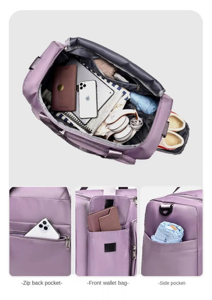 Unixinu Reisetasche für Damen – Großes Fassungsvermögen | Nass-/Trocken-Trennung &amp; Schuhfach
