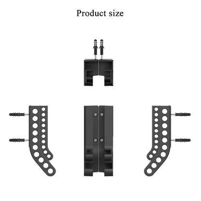 Wall-Mount Battery Organizer – Compact Holder for 10 AA & 10 AAA Batteries, with Adhesive & Screws