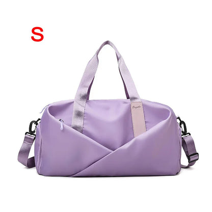 Women’s Gym & Travel Duffel Bag – Waterproof Nylon Tote | Dry/Wet Separation & Shoe Pocket