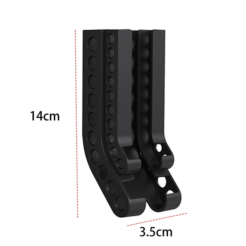 Wall-Mount Battery Organizer – Compact Holder for 10 AA & 10 AAA Batteries, with Adhesive & Screws