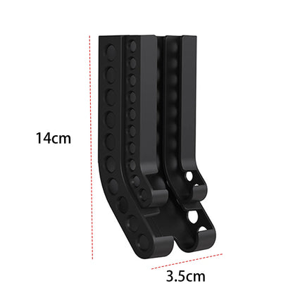 Wall-Mount Battery Organizer – Compact Holder for 10 AA & 10 AAA Batteries, with Adhesive & Screws