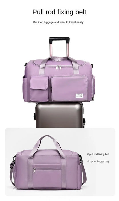 Unixinu Reisetasche für Damen – Großes Fassungsvermögen | Nass-/Trocken-Trennung &amp; Schuhfach