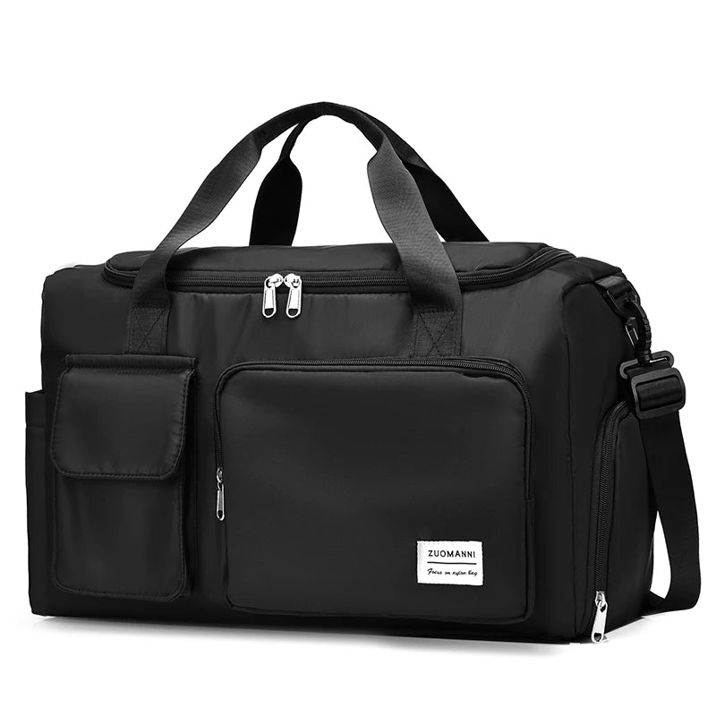 Black waterproof gym duffel bag for women – Aizüafit collection
